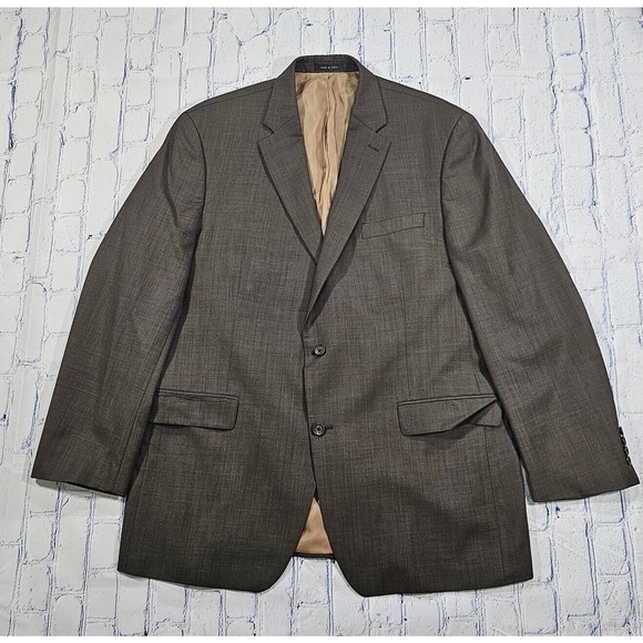 LAUREN Ralph Lauren Blazer Jacket Sport Coat Light Brown Wool MENS SZ 46L
